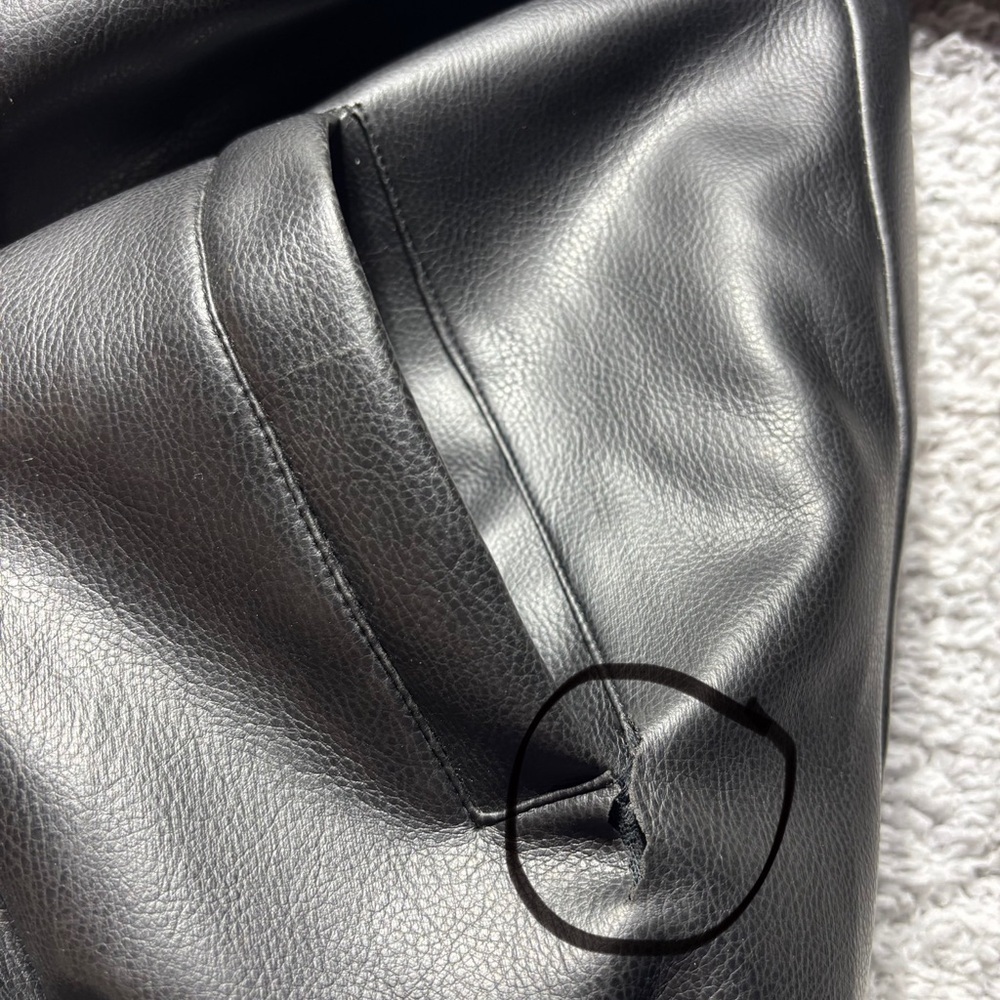 Zorro Jacket Mens 3XL Vintage USA Bomber Vegan Leather Patriotic American Pride - Picture 9 of 14